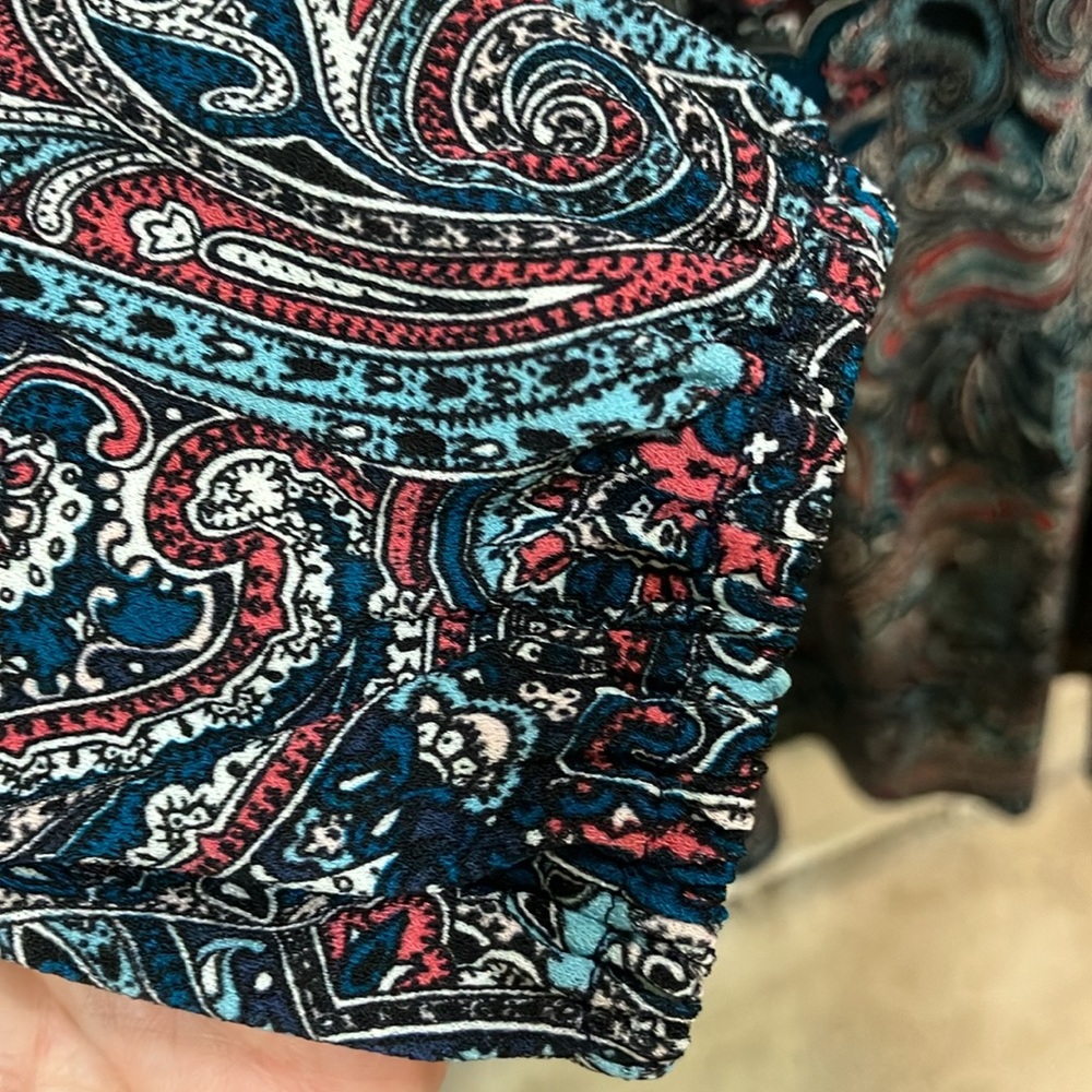 Talbots SP NWT Jersey Smocked Fit and Flare Paisley Dress PRICE DROP! - Picture 5 of 10